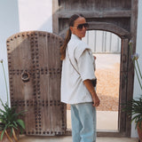 CLAUDIA ECRU SHORTSLEEVE BLAZER