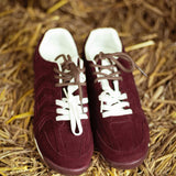 AUTUMNELLE BURGUNDY SUEDE SNEAKERS