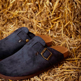 AUTUMN CLOGS DARK BLUE