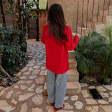 SMILES ONLY RED BLAZER