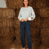 YVAINE WHITE STRIPED LONGSLEEVE SHIRT