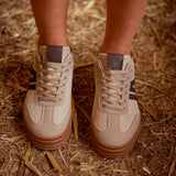 SILVERADO BEIGE RIBBED SNEAKERS