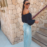 SANLUCAR DARK BLUE BLOUSE