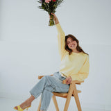 GWENDOLINE BUTTER YELLOW KNIT SWEATER