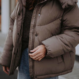 VANESSA TAUPE PUFFER JACKET