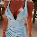 TASNIME LIGHT BLUE DRESS