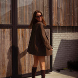 FALL IN THE AIR BROWN BLAZER