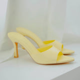LIGHT YELLOW HEELS