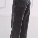 DARK GREY BARREL JEANS 668-G