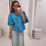 JULINA BLUE BLOUSE