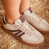 SILVERADO BEIGE RIBBED SNEAKERS