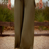 SATIN SOUL KHAKI PANTS