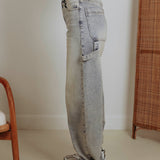 LIGHT BLUE BALLOON JEANS T6077