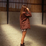 ALABAMA BROWN SUEDE BLAZER