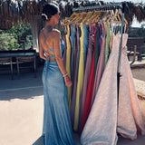 JAMEL BLUE GLITTER DRESS