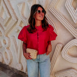 HABIBA DARK PINK MUSTHAVE BLOUSE