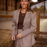 RACHEL BROWN PIED DE POULE BLAZER