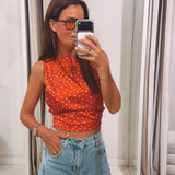 ESMEE RED POLKADOTS TOP