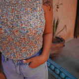 OUMAIMA MULTICOLOR CROCHET TOP