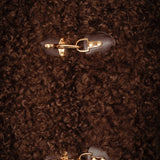 BROWN TEDDY TWIST JACKET