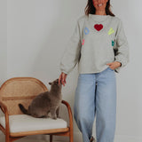 LOVE GREY SWEATER