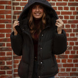 VANESSA BLACK PUFFER JACKET