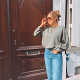 XANTHE KHAKI MUSTHAVE SWEATER