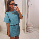 NELE BLUE DENIM DRESS