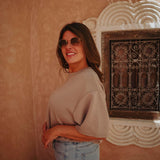 SOLSTICE TAUPE CROPPED T-SHIRT