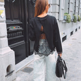 BIRDIE BLACK LACE LONGSLEEVE SHIRT