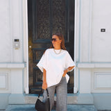 FAYE WHITE OVERSIZED T-SHIRT