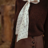 CLEOME BROWN HEART SWEATER