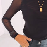 XANTHIA BLACK LONGSLEEVE SHIRT