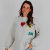 LOVE GREY SWEATER