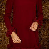 CECELIA BORDEAUX DRESS
