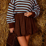 ROBERTA BROWN SUEDE SKIRT