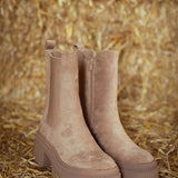 OKLAHOMA TAUPE SUEDE BOOTS