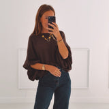PAIGE BROWN SWEATER