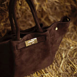CLARABELLE BROWN SUEDE BAG