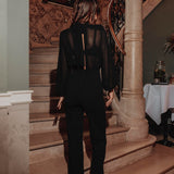 FEMME FEVER BLACK JUMPSUIT