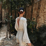 COCOTERO BEIGE LINEN PLAYSUIT