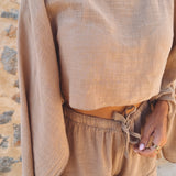 GARCIA TAUPE TWO-PIECE SET
