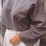 MELINA BROWN LONGSLEEVE SHIRT