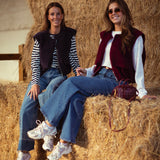 MARIGOLD DARK BLUE SLEEVELESS JACKET