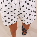 ULYSSA WHITE POLKADOTS SHORT