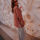 CROSSOVER TERRACOTTA BROWN BLAZER