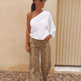 ASTER WHITE ONE SHOULDER TOP
