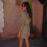MERYEM KHAKI TWO-PIECE SET