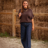 BRAMBLE BROWN SHORTSLEEVE PULL