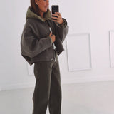 FALLEN LEAVES TAUPE JACKET